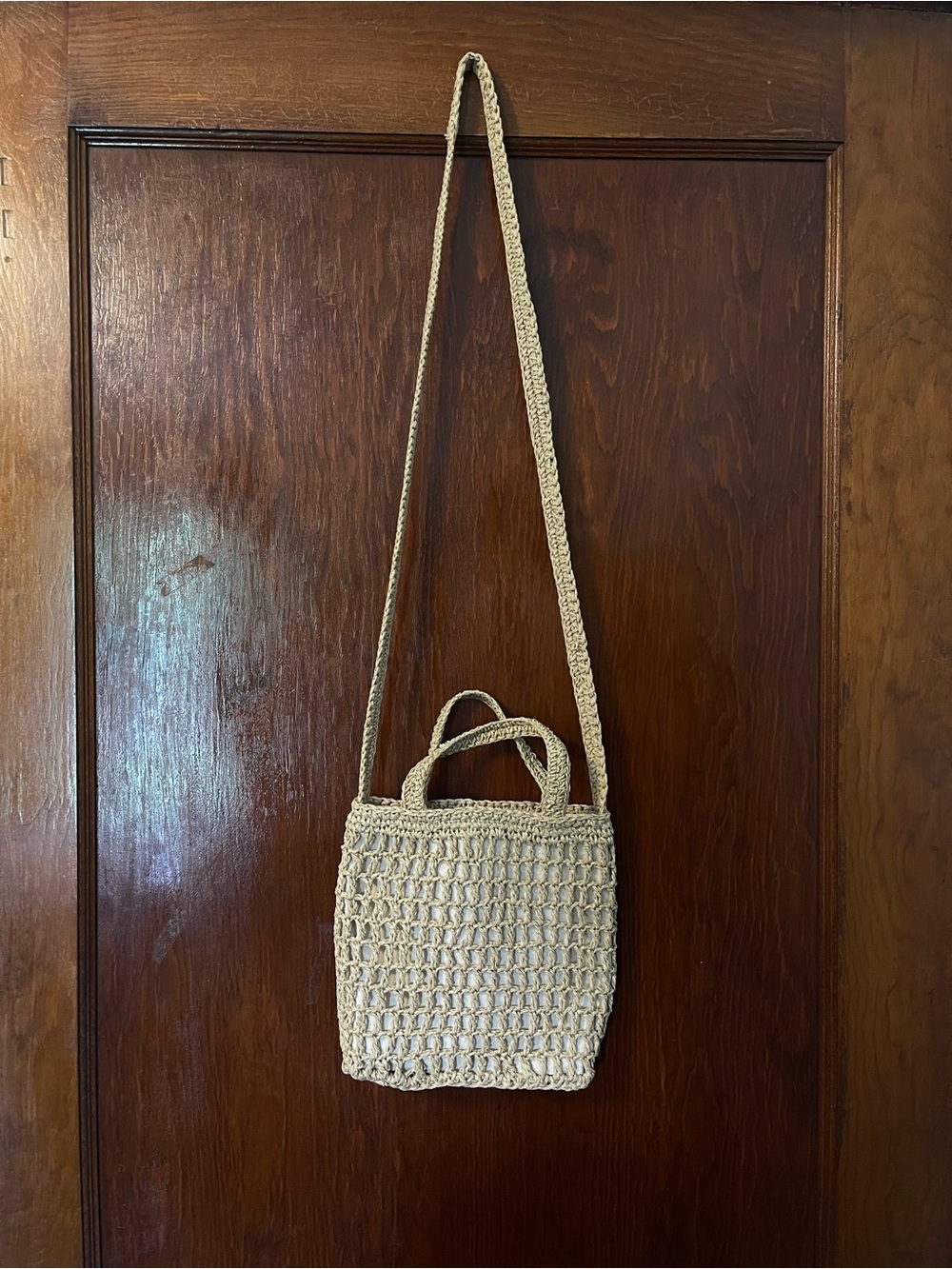 NWT Madewell small straw transport crossbody - Picture 1 of 9